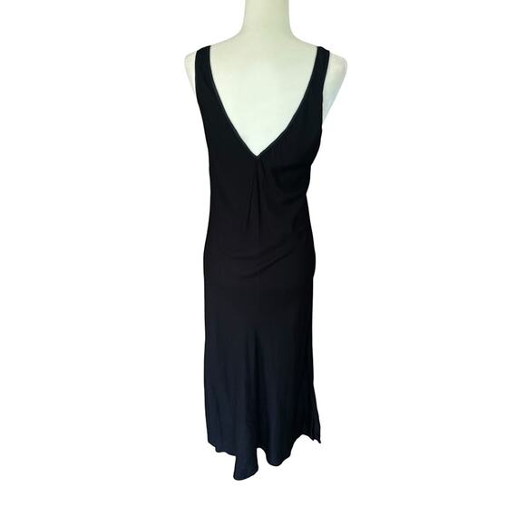 Vintage April Cornell Maxi Dress Small Minimalist Black Whimsygoth Witchy Goth - Picture 4 of 11